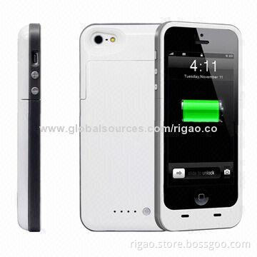 Stylish Design Battery Case for iPhone 5, 5S, with Reliable Li-polymer Battery Cell